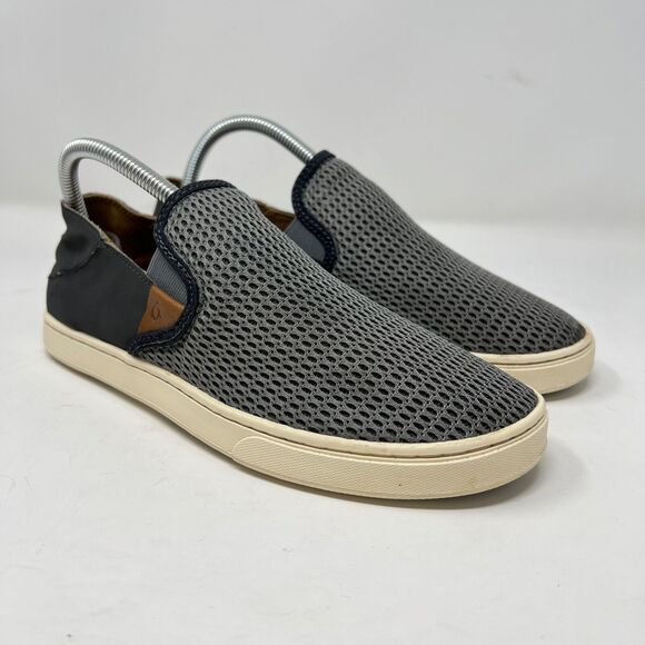 OluKai Shoes - Olukai Pehuea Shoes Women’s 8.5 Blue Mesh Comfort Slip On Loafer Mule Sneakers